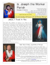 Second Sunday of Easter (Or Of Divine Mercy)